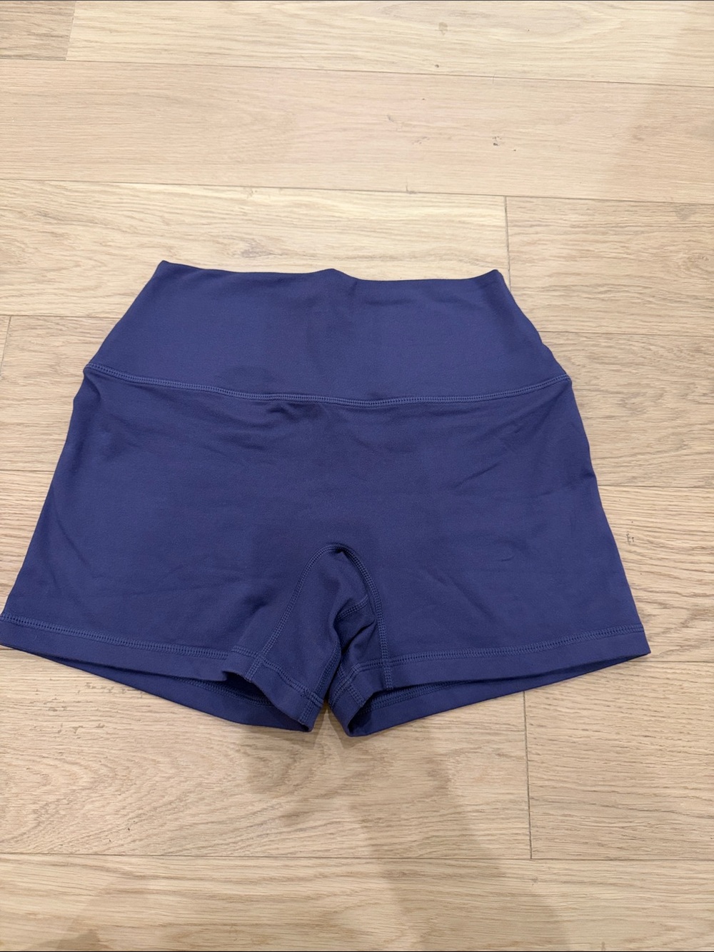 SET Active Deep Navy High-Waist Athletic Shorts